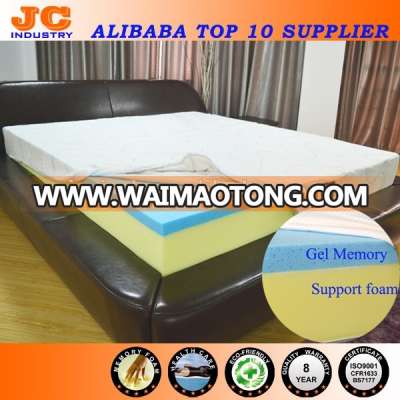 High Density Fire Retardant Visco Orthopedic Gel Memory Foam Mattress